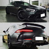 Dry Carbon Fiber Front Lip Air Vent Trim Fender Cover Side Skirts Rear Diffuser Spoiler For Benz AMG GT43 GT50 GT53 2019-2023
