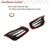 DRY Carbon Fog Lamp Air Intake Duct Vent Cover for Mercedes Benz V Class W447 V250 4-Door 2020-2021 Car Front Splitter