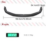 DRY Carbon Fiber Car Front Bumper Lip Spoiler Splitters For BMW 5 Series F90 M5 Sedan LCI 2020 2021 Front Lip Chin Spoiler 3PCS