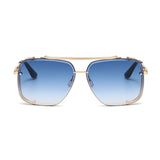 Double Beam Metal Sunglasses