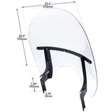 Motorcycle Detachable Windshield Windscreen Bracket Kits For Harley Touring Road King Classic FLHR FLHRCI 1994-2024 2021 2019