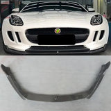 Real Carbon Fiber Front Bumper Lip Splitters Cup Flaps Cover Body Kit For Jaguar F-TYPE FTYPE 2013-2021