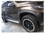 For Montero 2015 2016 OEM Fender Flare With Rubber ABS Plastic Matte Black slim fender for Mitsubishi Pajero Sport