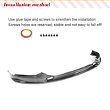 For BMW 5 Series G30 G31 M Sport 2017 2018 2019 Carbon Fiber Car Front Bumper Lip Front Bumper Lip Splitters Chin Apron Spoiler