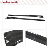 Carbon Fiber Car Side Skirts Extenion Lips Aprons for Tesla Model S Plaid  Sedan 2021-2023 Car Side Extension Lip Spoiler Lip
