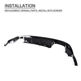 Black PP Rear Bumper Lip Spoiler Diffuser for Volkswagen VW Golf 7 7.5 MK7 Standard And GTI 2017 2018 2019 Four Outlet