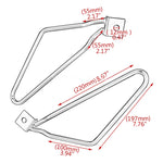 Universal Saddlebag Bracket Support Motorcycle Saddle Bag Support Bars Mount Brackets Black For Harley Cruise Dyna Sportster 883