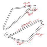 Universal Saddlebag Bracket Support Motorcycle Saddle Bag Support Bars Mount Brackets Black For Harley Cruise Dyna Sportster 883