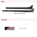 Carbon Fiber Car Side Skits Extension Lip Blades For Maserati Ghibli Sedan 2014-2019 Car Side Skirt Extension Spoiler Protection