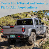 2'' Rear Bumper Hitch Receiver Trailer Truck Pickup Tow Hitch For Jeep Gladiator JT 2019+