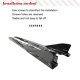 Carbon Fiber Car Side Skirt Apron Extension Lip Spoiler Rocker Panels Protect Cover For Toyota GR86 Subaru BRZ 20222 2023