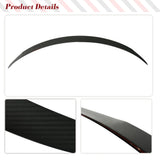 Matte Carbon Fiber Car Rear Trunk Boot Lip Wing Racing Spoiler for Tesla Model 3 2023 Car Rear Trunk Spoiler Wing Lip