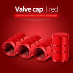Aluminum Alloy Car Tire Valve Caps Airdust Waterproof Tyre Rim Stem Cover for Automobiles Motorcycles Bikes 4Pcs