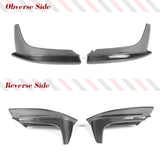 Carbon Fiber Car Front Bumper Splitters for BMW 1 Series E82 1M Coupe 2011-2018 Car Bumper Fins Bumper Canards FRP Black