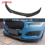 Carbon Fiber Front Lip Spoiler for Jaguar XE Sedan 4 Door 2015 2016 2017 Head Chin Shovel Bumper Guard Car Facelift Accessories
