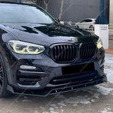 Front Bumper Splitter Lip Spoiler Diffuser For Bmw X3 G01 X4 G02 20i 20d 30i 30d Non-M Sport 2018-2021 Pre-Lci Bodykits Tuning
