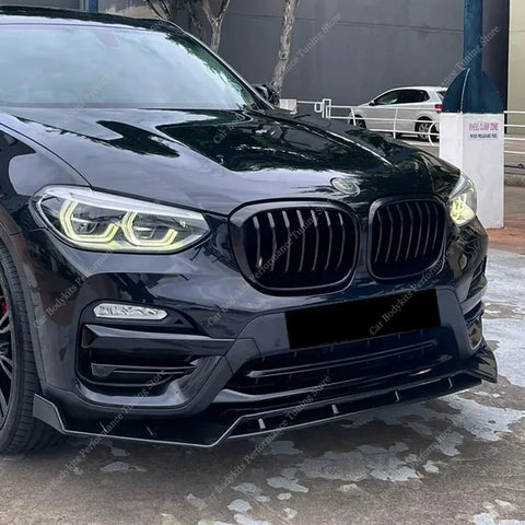 Front Bumper Splitter Lip Spoiler Diffuser For Bmw X3 G01 X4 G02 20i 20d 30i 30d Non-M Sport 2018-2021 Pre-Lci Bodykits Tuning