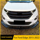 For Ford Edge Front Bumper Split Lip Body Kit Spoiler Diffuser Deflector 2015-2022 High Quality Sports Modification Accessory