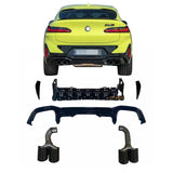 Car Parts G02 Facelift Rear Diffuser For BMW X4 G02 Upgrade X4M Rear Diffuser LCI 2021 2022