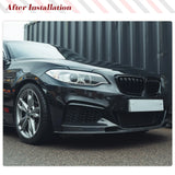 Carbon Fiber Car Front Bumper Lip Spoiler Splitters for BMW F22 F23 220i 228i M240i M235i M-Sport 2014-2019 Front Racing Kits