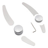 Chrome Curved Swingarm Frame Inserts & Pivot Bolt For Harley Softail Fat Boy Deuce FLSTF FLSTN 2000-2007