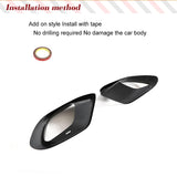 Front Bumper Splitters for Mercedes-Benz CLA Class W118 C118 AMG CLA35 CLA45 2020-2022 Carbon Fiber Front Air Vent Outlet Cover