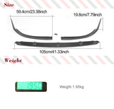 Carbon Fiber Car Front Bumper Lip Spoiler Splitters for Mercedes-Benz C Class W205 C205 C63 AMG Coupe 2 Door 2015 - 2019