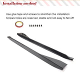 Car Side Skirts Apron Spoiler For BMW 4 Series G82 G83 M4 2021 2022 Real Carbon Fiber Car Side Door Bumper Skirts Extension Lip