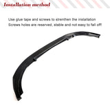 Car Front Bumper Lip PU Black Primer Splitters for Mazda MX5 MX-5 ND 4th Generation Car Front Bumper Lip Spoiler Rear Body Kits