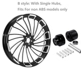 32" Front Wheel Rim Single / Dual Disc Hub Fit For Harley Touring Models 2008-2023