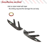 Dry Carbon Car Front Side Fender Air Vent Covers Trims For BMW 4 Series G82 G83 M4 2020-2023 Car Air Intake Fender Vents Cover