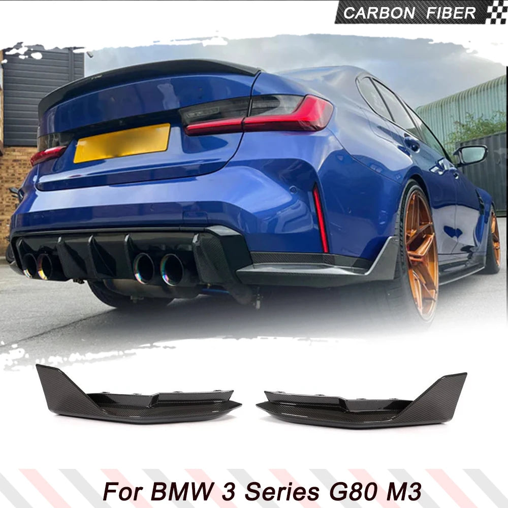Dry/Wet Carbon Car Rear Bumper Splitters Apron for BMW 3 Series G80 M3 ...