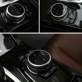 Car Multimedia Big Knob Covers Button Trim Control For BMW F10 F20 F30 IDrive