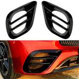 Car Front Bumper Lip Spoiler Grille Cover Trim Car Accessories Black For Mercedes-Benz E Class W213 E200 E260 E300 2021