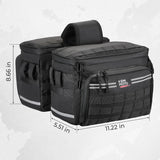 Motorcycle Saddle Bags 15L Motorcycles Throw Over Saddlebag Side Bag for Sportster Softail Dyna Cruiser Motorbike Motorcross Bag