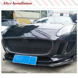 Carbon Fiber Front Racing Grille Cover Replacement Car Body Kit For Jaguar F-TYPE Coupe 2013-2016 Car Front Bumper Grill
