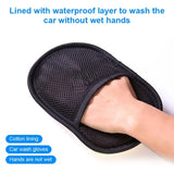 1/2PCS Detailing brush Car Wash Gloves Velvet Non Damage Paint Wiping Cloth Waxing Thickening Car Beauty Products Wiping Gloves