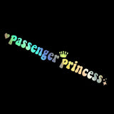 car sticker Passenger princess  funny creative stickers for car rearview mirrors 15*2.3cm