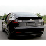 High quality ABS rear spoiler black suitcase for Tesla model 3 2017 2018-2019