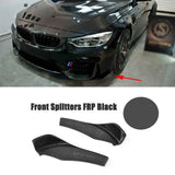 Carbon Fiber Front Bumper Lip Canards Splitters Flaps for BMW F80 M3 F82 F83 M4 2014 - 2018 Car Side Skirts Bumper Extention Lip