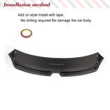 Carbon Fiber Car Rear Roof Wing Tail Racing Spoiler Wing for Audi A1 8X PQ25 2 Door Hatchback 2010-2016 Car Styling Accessories