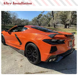 Carbon Fiber Rear Trunk Spoiler for Chevrolet Corvette Stingray C8 2-Door 2020-2024 High Wing Spoiler Rear Trunk Wing Spoiler