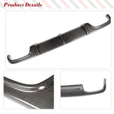 Carbon Fiber Racing Rear Bumper Diffuser Lip Spoiler for Mercedes Benz E-Class W211 E55 AMG Sedan 4-Door 2002-2006 FRP Black