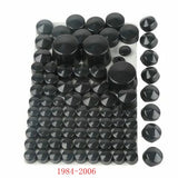 Motorcycle 87 pcs Chrome Black ABS Bolt Toppers Caps Cover Set For Harley Softail Twin Cam 1984-2006 2007-2013