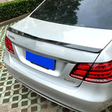 For Mercedes Benz E CLASS W212 E200 E220 E250 E300 E320 E63 AMG 2008-2015 ABS Plastic Rear Trunk Lid Ducktail Lip Spoiler Wings