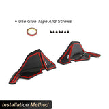 Carbon Fiber Car Rear Splitters Bumper For Toyota Supra A90 2019-2023 Rear Splitters Add On Lip Apron Cover Trims