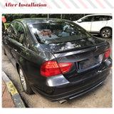Car Rear Trunk Racing Spoiler forBMW 3 Series E90 M Sport M32005-2012 Real Carbon Fiber Rear Boot Highkick Spoiler Wing Lip