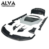 V Type Dry Carbon Fiber Rear Spoiler Rear Wing Duck Tail Aero Body Kit For Tesla Model S 2022-2024