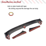 Carbon Fiber Car Rear Roof Racing Spoiler For Volkswagen VW Golf 7 VII MK7 Base Rear Trunk Spoiler Wing 2014~2016 No GTI or R