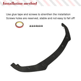 Carbon Fiber Car Front Bumper Lip Chin Spoiler Splitters For Infiniti Q60 Coupe 2016-2022 Car Front Body Kits Spoiler Valance